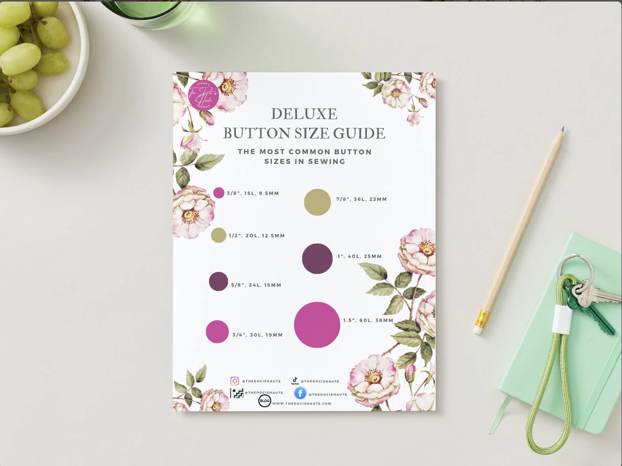 Complete Sewist’s Bundle (Fabric Notebook + Button Guide + Needle/Fabric Guide) - Image 3