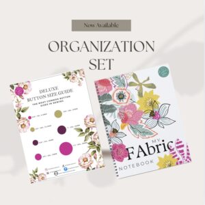 Organization Set (Fabric Notebook + Button Guide)