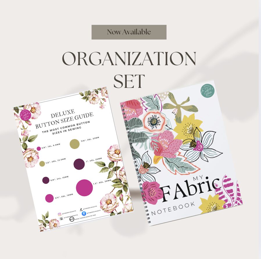 Organization Set (Fabric Notebook + Button Guide)